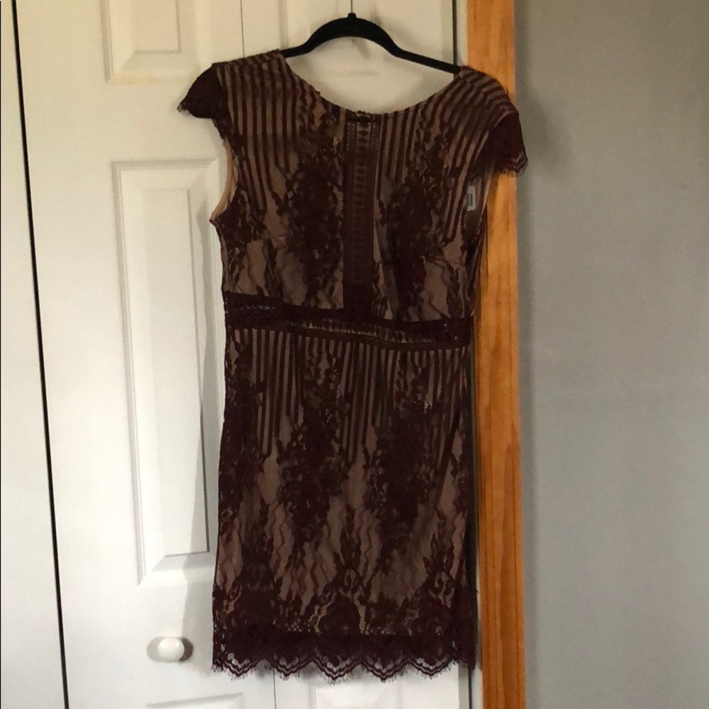 Maroon cocktail dress